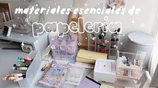 ♡mis materiales esenciales de papelería: apuntes y bullet journal | ft. bola de arroz ♡