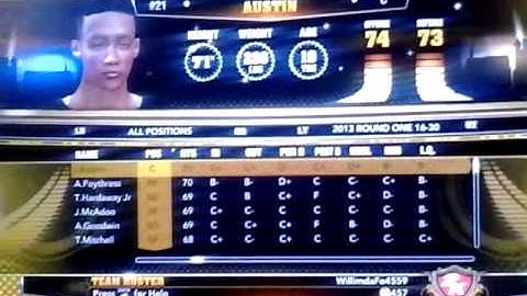 NBA 2k13 Draft Class all 60 rookies, Team USA Select, and More!