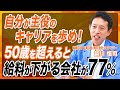 50歳を超えると給料が下がる!?／自分が主役のキャリア／今求められる人材とは／会社軸キャリアの罠 #career
