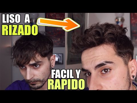 CABELLO DE LACIO A RIZADO O CHINO FACIL Y RAPIDO | COMO RIZAR EL PELO EN CASA HOMBRE