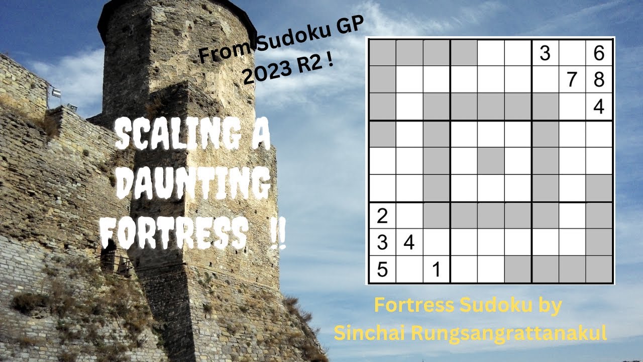 How to solve the Fortress sudoku from Sudoku Grand Prix 2023 R2