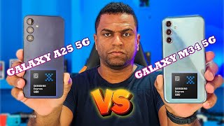 GALAXY M34 5G VS GALAXY A25 5G QUAL VENCE ESSA?