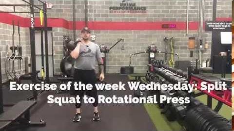 Exercise of the week Wednesday: Split Squat to Rotational Press