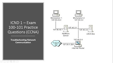 Cisco ICND 1 – Exam 100 101 Troubleshooting Network Communications - Practice Questions CCNA R&S