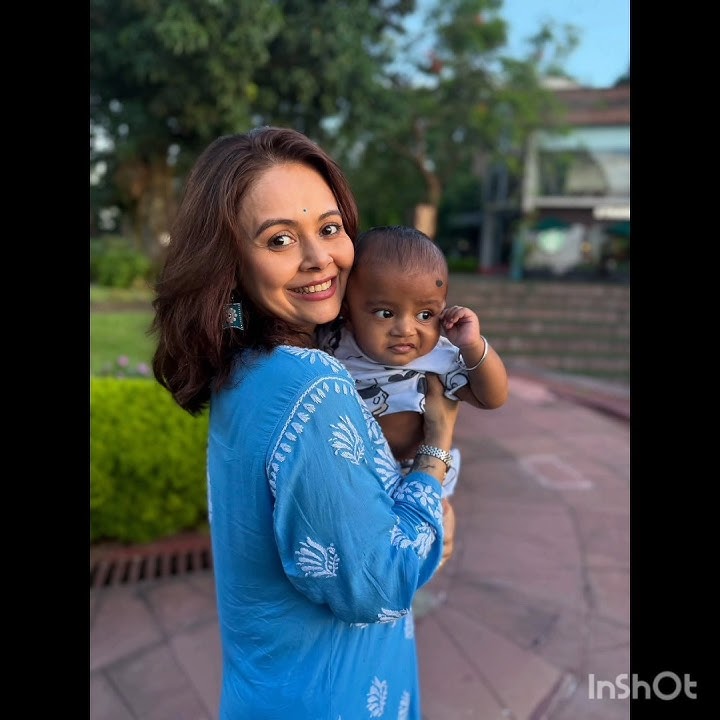 Indian actress Devoleena Bhattacharya with 7 month son Shanawaz Shaikh's first face reveal#yt #viral