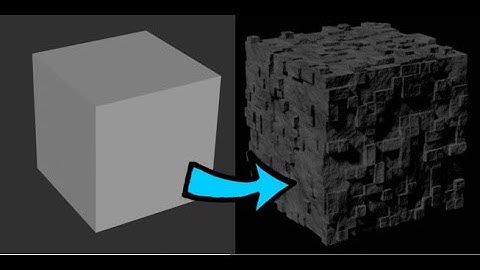 How to Make a Minecraft Stone Block in Blender 2.82