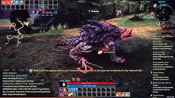 TERA online [EU] - LVL21 Slayer soloing basilisk