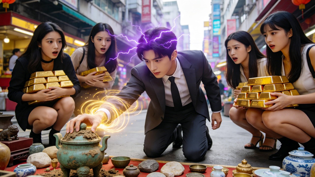 窮小夥撞見女友出軌當場被雷劈，醒來竟能看穿萬物命運！花5塊地攤撿漏唐代國寶，前女友跪求複合時，他正給博物館當年薪千亿的首席鑒定師！ ZYDJ#逆襲 #打臉 #反轉 #爽劇 #戰神