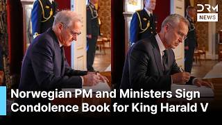 Norway’s Prime Minister and Ministers Sign Condolence Book for King Harald V at Royal Palace | AC1B