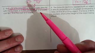 Unit 3.6 - Direct Variation - '25-26