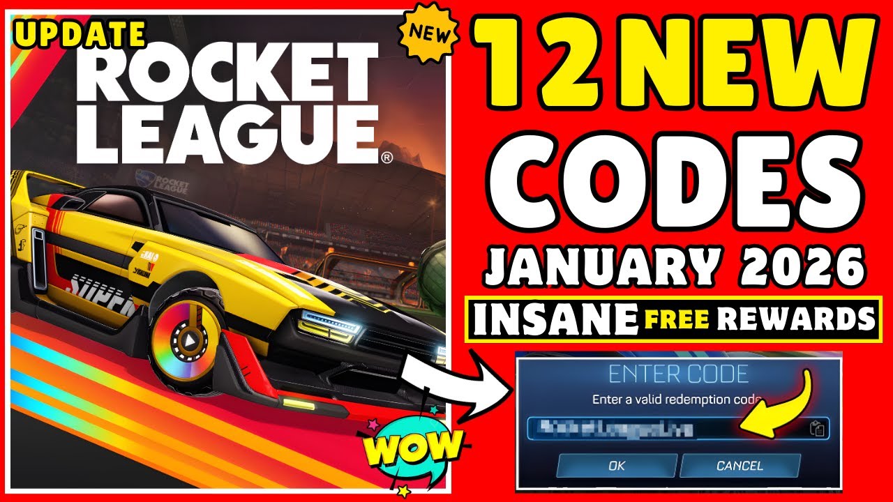 ⚠️ WORKING CODES ⚠️ ROCKET LEAGUE REDEEM CODES 2026 - ROCKET LEAGUE CODES 2026 - ROCKET LEAGUE CODES