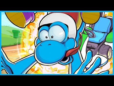 MARIO KART 8 DELUXE FUNNY MOMENTS! - EXTREME BOB-OMB RAGE, EGG HEAD SMii7Y, 3RD PLACE BLUE SHELL!!