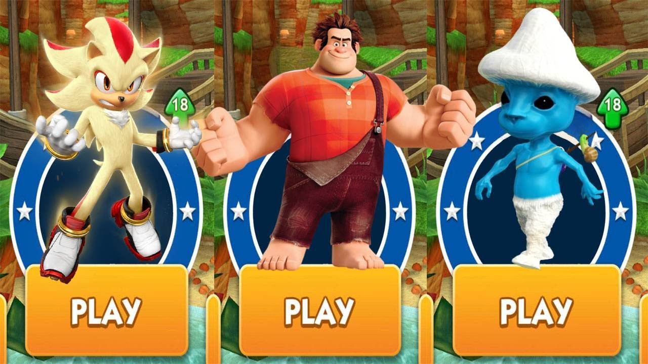 Dash Game Ralph MOVIE SUPER SHADOW vs WRECK IT RALPH vs SMURF CAT RUN vs ALL BOSSES ALL ...