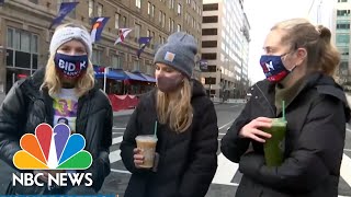 Supporters In Washington React To Historic Inauguration Day | NBC News NOW