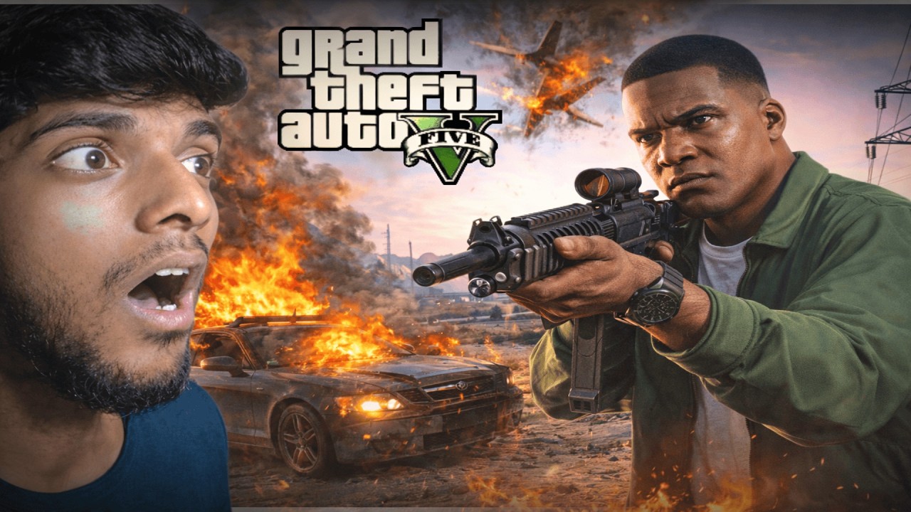 Pahali Baar GTA 5 😍 | Cras Gadi Parking Mission 😱 | First Gameplay 🔥