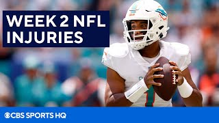 Major Week 2 Injuries in the NFL | CBS Sports HQ
