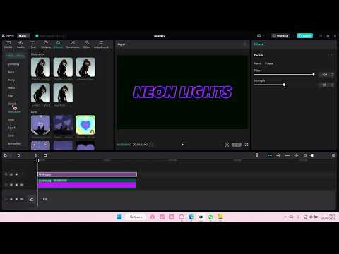 Neon Lights Outline Text Effect In CapCut PC Tutorial