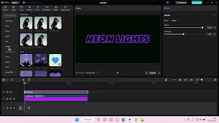 Neon Lights Outline Text Effect In CapCut PC Tutorial