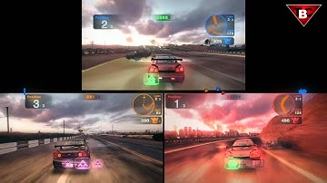 Blur Multiplayer Splitscreen GTX 550Ti Gameplay #6