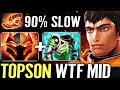 TOPSON Dragon Knight WTF MID — 90% Slow STR Blink + Dagon Form 20.000 Gold Comeback Dota 2 Pro