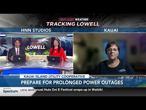 Kauai utilities official discusses outages as Hurricane Lowell approaches