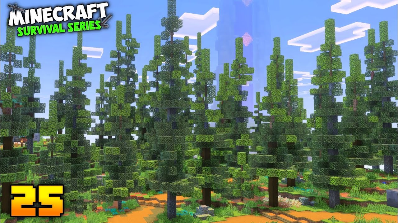 I Built A Forest In Minecraft Survival Series 🔥 - YouTube