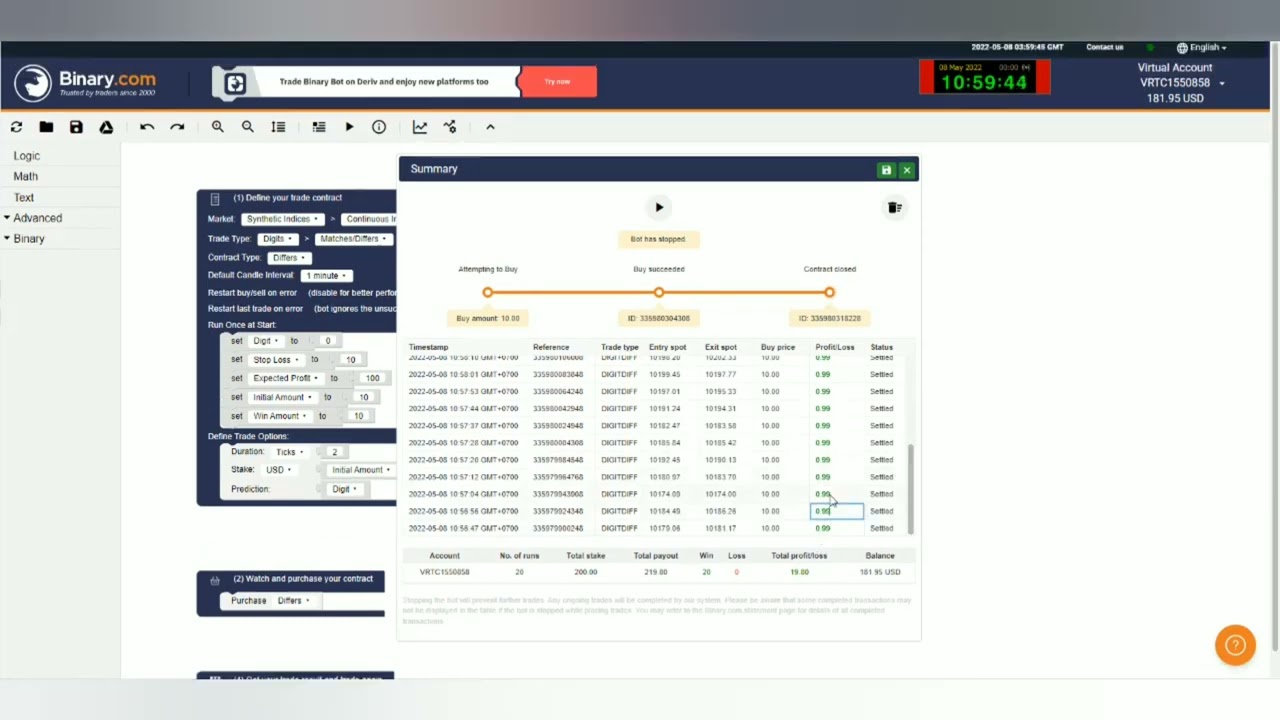 2022 BEST PREMIUM BINARY BOT HPRO V3.5 NO LOSS + NO MARTINGALE + WINNING CONSISTENTLY 💯🤑🔥💰