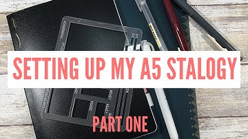 Setting up my A5 Stalogy | Simple Work Planner| October 2020 | Part 1