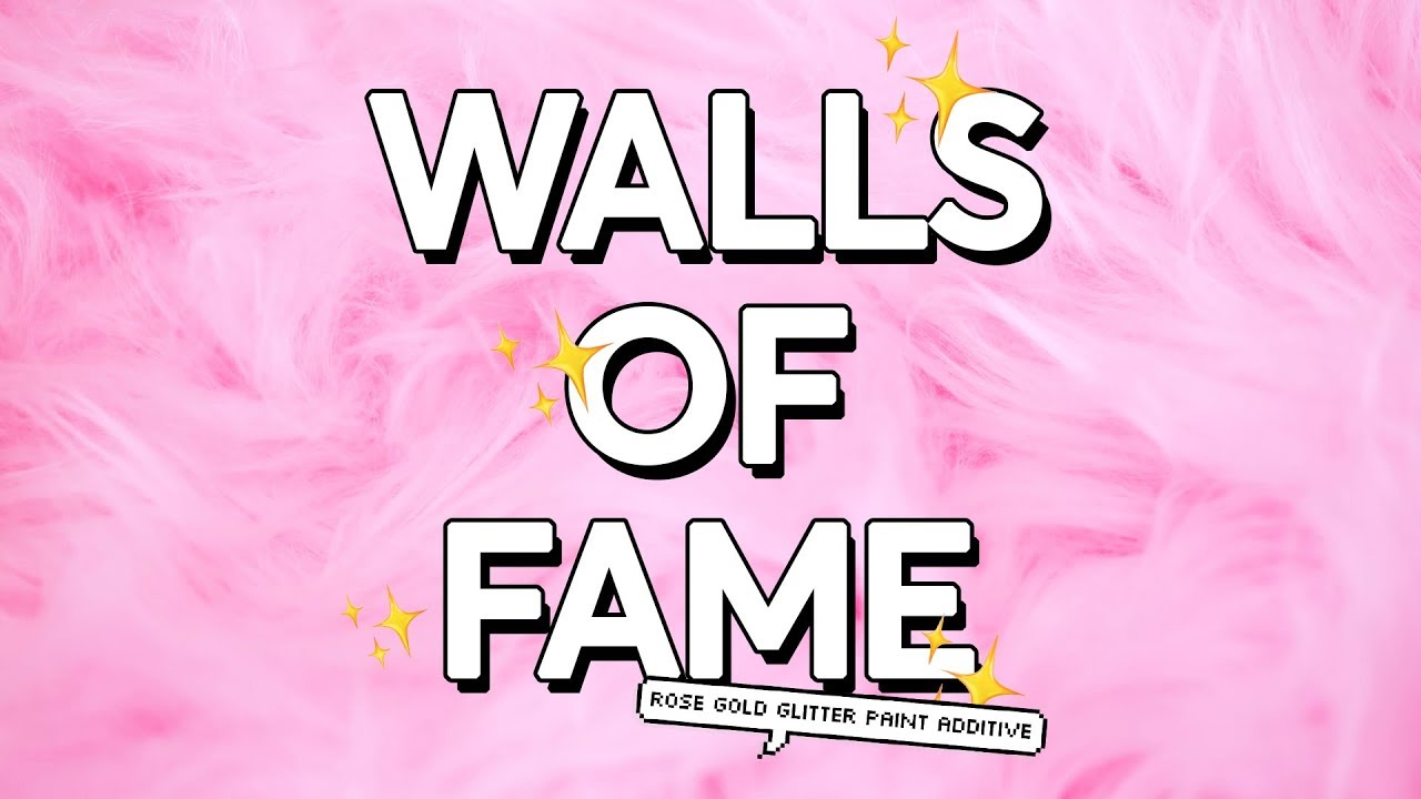 Walls Of Fame Rose Gold Glitter Paint Additive Youtube