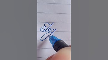 Tejal beautiful name write in cursive writing #cursive#writing#tejal#beautiful#improve#short