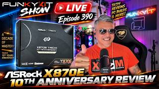Funky Kit Show LIVE Ep.390 - ASRock X870E Taichi 10th Anniversary, MSI FORGE Peripherals