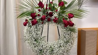 How to make funeral wreath