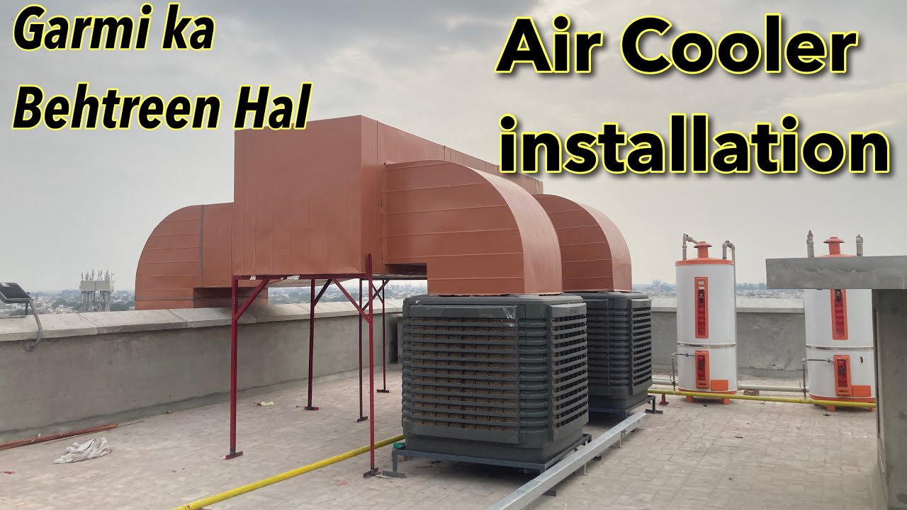 Breeze Air Cooler A to Z installtion Related To #hvac #cooler - YouTube