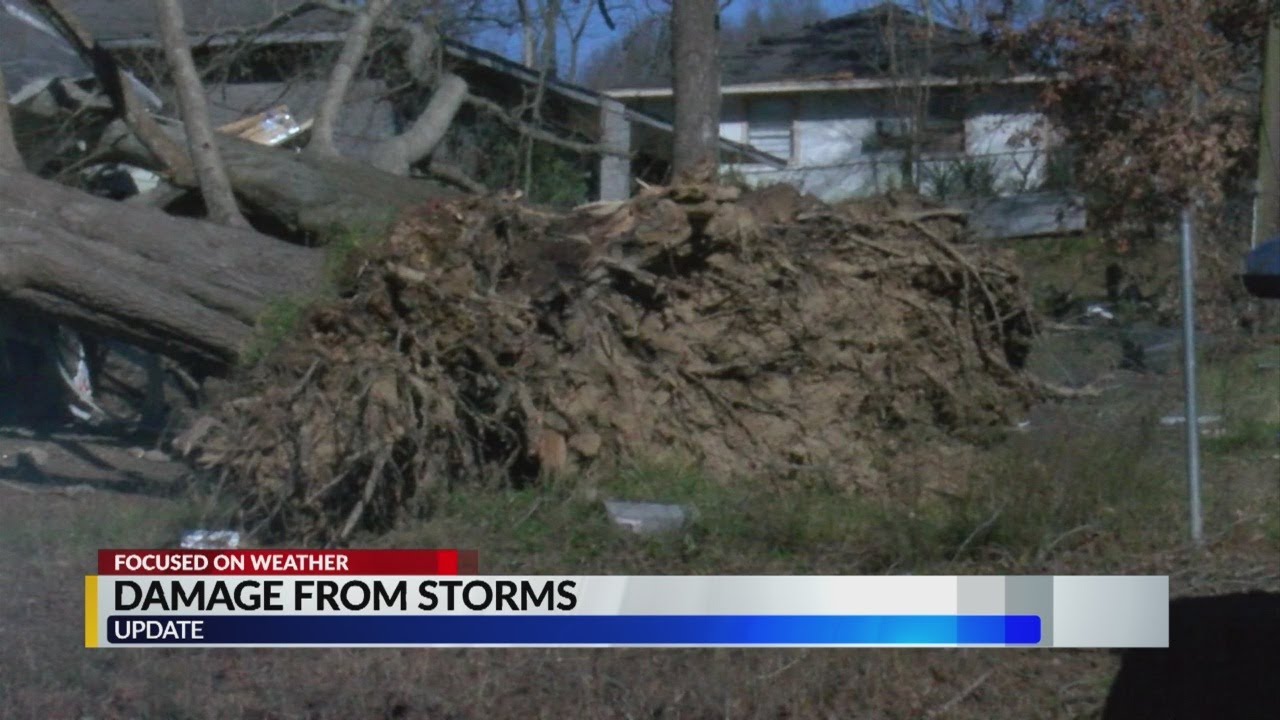 Cleaning up storm damage - YouTube