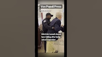 Senator Mitch McConnell fell after being asked a question about ICE￼