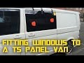 Fitting windows in a van - Self built DIY VW T5 camper conversion