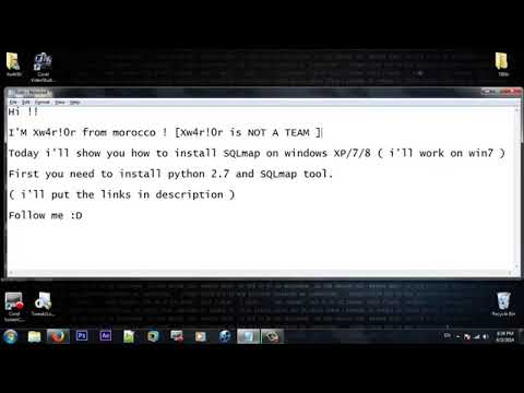 how to install sqlmap ejection on windows