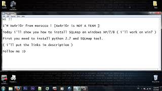 how to install sqlmap ejection on windows