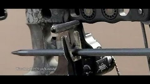 Compound bow in slow motion, 600 and 1200 frames/sec. Mathews Switchback