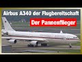 German Government Airbus A340-300 departing Hamburg Airport