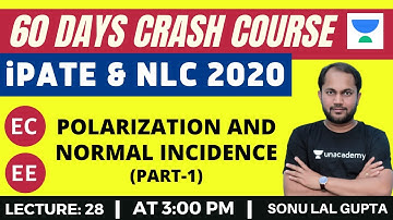 L28: Polarization and Normal Incidence | 60 Days Crash Course for NLC & PATE 2020 Exam (EC/EE)