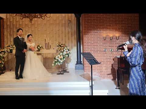 축가 레전드 일반인 축가! 회사 여직원 결혼식! 여가수인줄.숨어있는 노래고수 별그대 노래