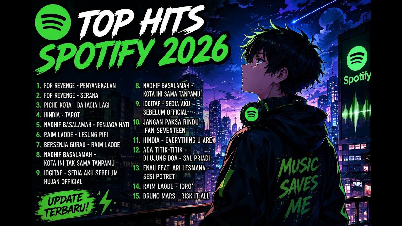 TOP HITS SPOTIFY 2026,  Lagu  Terbaik 2026 | For Revenge, Nadhif Basalamah, Hindia, Raim Laode