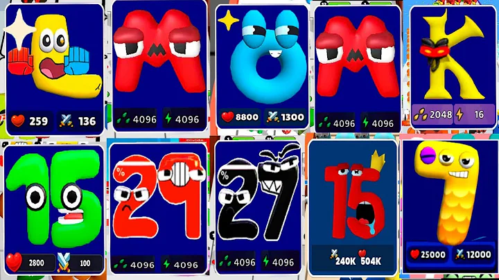 Merge Number Run vs Number Run Merge 3D Maths, Alphabet Lore Max Level