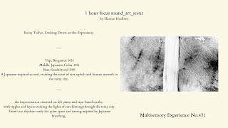 rainy tokyo from above | ambient felt piano & tape synth improvisation with japanese fragrance