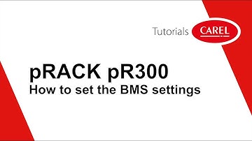 pRack pR300 How to set the BMS settings