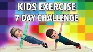 7 Day Kids Exercise Challenge: Get Stronger, Burn Calories