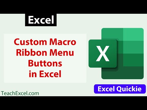 Custom Macro Ribbon Menu Buttons - Excel Quickie 40