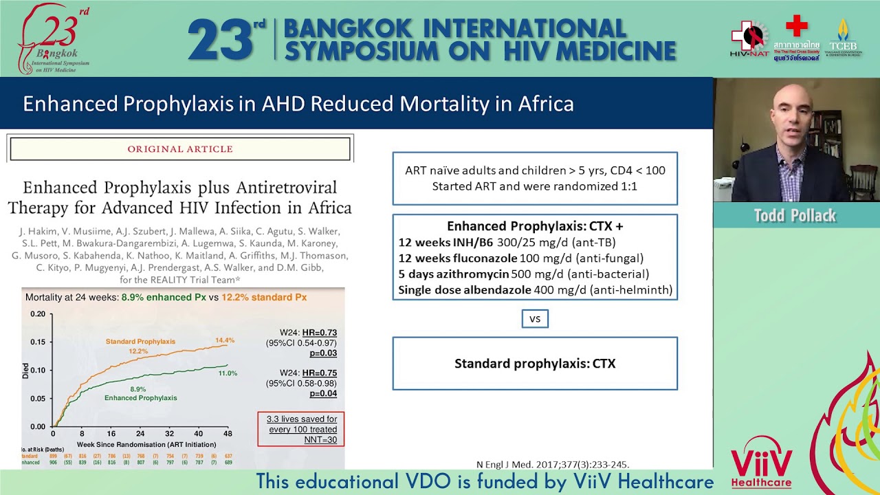 Management of patients presenting with advanced HIV
