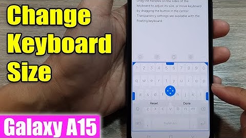 Samsung Galaxy A15: How to Change Keyboard Size To Make It Bigger or Smaller